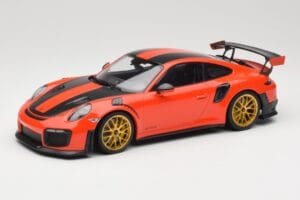 Porsche 911 991.2 GT2 RS Narancssárga Weissach Package Arany Felnik Minichamps 1:18 155068305 Fém