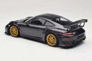 Porsche 911 991.2 GT2 RS Weissach Package Purple Metallic Arany Magnézium Felnikkel Minichamps 1:18 153068322 Fém – 5. kép a 6-ből