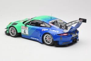 Porsche 911 991.2 GT3 R #4 Falken K. Bachler / M. Ragginger VLN Winner Round 6 2018 Minichamps 1:18 153186994 Fém – 5. kép a 6-ből
