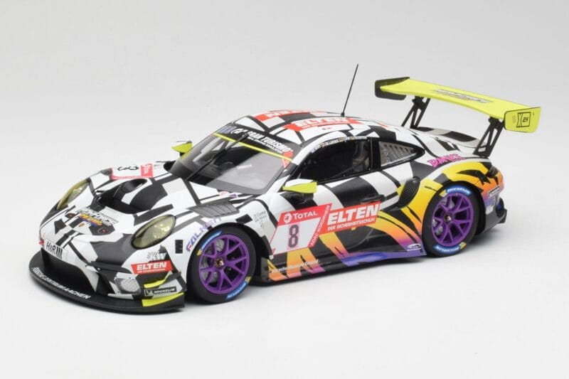 Porsche 911 991.2 GT3 R #8 Iron Force Ring Police 24 Hours Nürburgring 2019 Minichamps 1:18 153196088 Fém