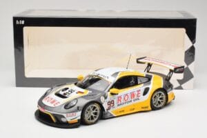 Porsche 911 991.2 GT3 R #99 Rowe Racing D. Olsen / M. Campbell 24 Hours of Spa 2019 Minichamps 1:18 155196099 Fém – 6. kép a 6-ből