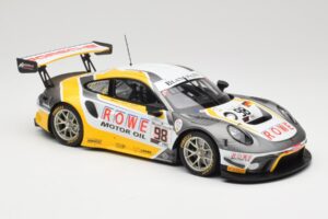 Porsche 911 991.2 GT3 R Rowe Racing #98 N. Muller / R. Dumas / M. Jaminet 24 Hours of Spa 2019 Minichamps 1:18 155196098 Fém – 4. kép a 6-ből