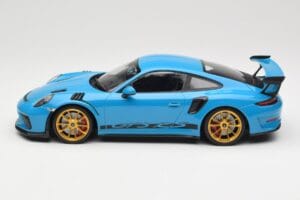 Porsche 911 991.2 GT3 RS Kék Arany Felnikkel Minichamps 1:18 155068222 Fém – 3. kép a 6-ből