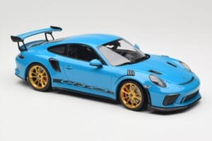 Porsche 911 991.2 GT3 RS Kék Arany Felnikkel Minichamps 1:18 155068222 Fém – 4. kép a 6-ből