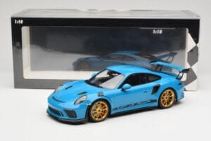 Porsche 911 991.2 GT3 RS Kék Arany Felnikkel Minichamps 1:18 155068222 Fém – 6. kép a 6-ből