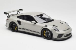 Porsche 911 991.2 GT3 RS Chalk Wording Fekete Felnik Minichamps 1:18 153068230 Fém – 4. kép a 6-ből