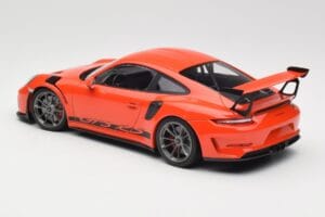 Porsche 911 991.2 GT3 RS Lava Orange & Ezüst Felnik Minichamps 1:18 155068225 Fém – 5. kép a 6-ből