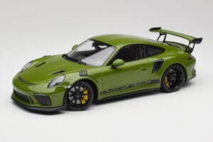 Porsche 911 991.2 GT3 RS Lizard Zöld Fekete Felnikkel Minichamps 1:18 155068233 Fém