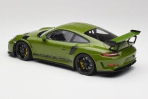 Porsche 911 991.2 GT3 RS Lizard Zöld Fekete Felnikkel Minichamps 1:18 155068233 Fém – 5. kép a 6-ből