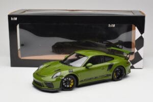 Porsche 911 991.2 GT3 RS Lizard Zöld Fekete Felnikkel Minichamps 1:18 155068233 Fém – 6. kép a 6-ből