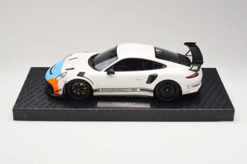 Porsche 911 991.2 GT3 RS Manthey Racing Fehér & Kék & Narancssárga Minichamps 1:18 MR-911-GT3RS-1805 Fém