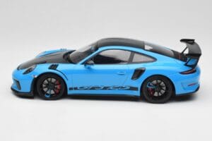 Porsche 911 991.2 GT3 RS Miami Kék Weissach Package & Fekete Magnézium Felnik Minichamps 1:18 153068231 Fém – 3. kép a 6-ből
