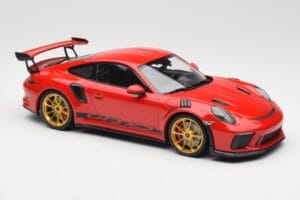 Porsche 911 991.2 GT3 RS Piros Arany Felnikkel Minichamps 1:18 155068220 Fém – 4. kép a 6-ből