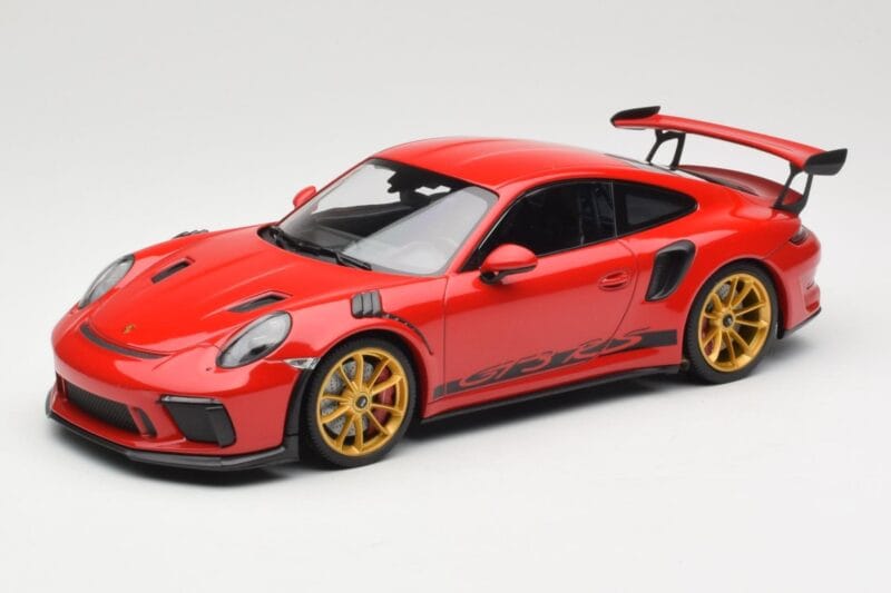 Porsche 911 991.2 GT3 RS Piros Arany Felnikkel Minichamps 1:18 155068220 Fém