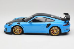 Porsche 911 991.2 GT3 RS Weissach Package Kék & Arany Felnik Minichamps 1:18 153068232 Fém – 3. kép a 6-ből