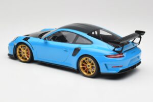 Porsche 911 991.2 GT3 RS Weissach Package Kék & Arany Felnik Minichamps 1:18 153068232 Fém – 5. kép a 6-ből