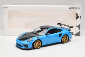 Porsche 911 991.2 GT3 RS Weissach Package Kék & Arany Felnik Minichamps 1:18 153068232 Fém – 6. kép a 6-ből