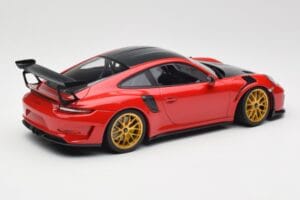 Porsche 911 991.2 GT3 RS Weissach Package Guards Red Arany Magnézium Felnik Minichamps 1:18 153068236 Fém – 2. kép a 6-ből