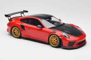 Porsche 911 991.2 GT3 RS Weissach Package Guards Red Arany Magnézium Felnik Minichamps 1:18 153068236 Fém – 4. kép a 6-ből