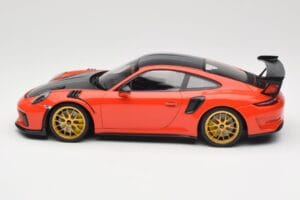 Porsche 911 991.2 GT3 RS Weissach Package Lava Orange Arany Magnézium Felnik Minichamps 1:18 153068227 Fém – 3. kép a 6-ből