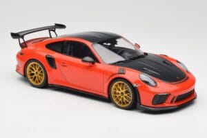 Porsche 911 991.2 GT3 RS Weissach Package Lava Orange Arany Magnézium Felnik Minichamps 1:18 153068227 Fém – 4. kép a 6-ből