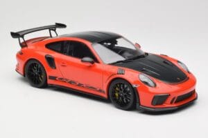 Porsche 911 991.2 GT3 RS Weissach Package Lava Orange Wording Fekete Magnézium Felnik Minichamps 1:18 153068226 Fém – 4. kép a 6-ből