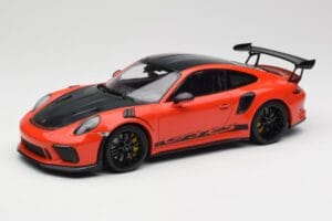 Porsche 911 991.2 GT3 RS Weissach Package Lava Orange Wording Fekete Magnézium Felnik Minichamps 1:18 153068226 Fém