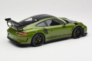 Porsche 911 991.2 GT3 RS Weissach Package Lizard Green Wording & Fekete Magnézium Felnik Minichamps 1:18 155068232 Fém – 2. kép a 6-ből