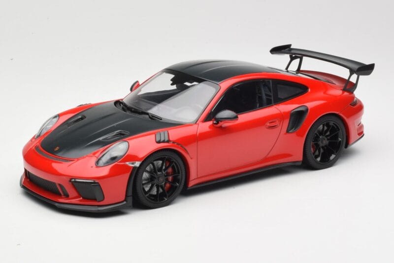 Porsche 911 991.2 GT3 RS Weissach Package Piros Fekete Felnikkel Minichamps 1:18 155068230 Fém
