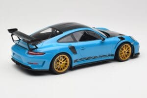 Porsche 911 991.2 GT3 RS Weissach Package Shark Blue Wording Arany Magnézium Felnik Minichamps 1:18 153068237 Fém – 2. kép a 6-ből