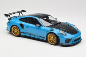 Porsche 911 991.2 GT3 RS Weissach Package Shark Blue Wording Arany Magnézium Felnik Minichamps 1:18 153068237 Fém – 4. kép a 6-ből