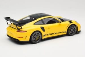 Porsche 911 991.2 GT3 RS Sárga Weissach Package Platinum Wheels Minichamps 1:18 155068221 Fém – 2. kép a 6-ből