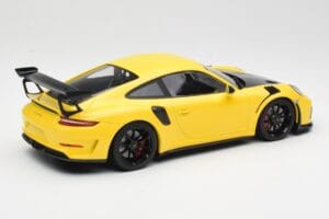 Porsche 911 991.2 GT3 RS Sárga Fekete Felnikkel Minichamps 1:18 155068231 Fém – 2. kép a 6-ből