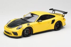Porsche 911 991.2 GT3 RS Sárga Fekete Felnikkel Minichamps 1:18 155068231 Fém