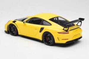 Porsche 911 991.2 GT3 RS Sárga Fekete Felnikkel Minichamps 1:18 155068231 Fém – 5. kép a 6-ből