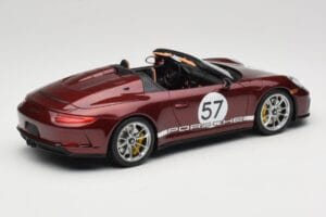 Porsche 911 991.2 Speedster Heritage Edition Cherry Metallic GT Spirit 1:18 GT929 Gyanta – 2. kép a 6-ből
