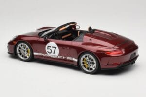 Porsche 911 991.2 Speedster Heritage Edition Cherry Metallic GT Spirit 1:18 GT929 Gyanta – 5. kép a 6-ből