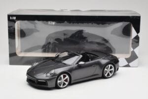 Porsche 911 992 Carrera 4S Kabrió Agate Grey Metallic Minichamps 1:18 155067336 Fém – 6. kép a 6-ből