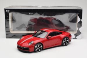 Porsche 911 992 Carrera 4S Carmine Red Minichamps 1:18 155067326 Fém – 6. kép a 6-ből