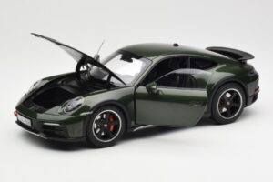 Porsche 911 992 Dakar Oak Zöld Metál Norev 1:18 187241 Fém – 2. kép a 9-ből