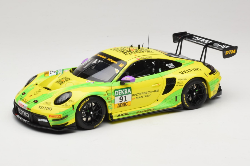 Porsche 911 GT3 R #91 T. Preining Manthey EMA DTM Hockenheim Champion 2023 Minichamps 1:18 MG-M-911-DTM-n91-23-1801 Fém