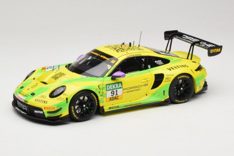 Porsche 911 GT3 R #91 T. Preining Manthey EMA DTM Norisring Winner 2023 Minichamps 1:18 MG-M-911-DTM-n91-23-1802 Fém