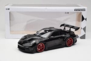 Porsche 911 992 GT3 RS Fekete & Piros Felnik & Fekete Dekor Minichamps 1:18 153062240 Fém – 6. kép a 6-ből