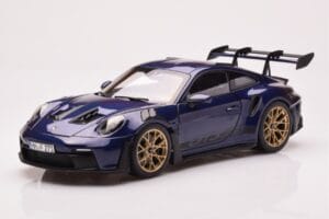 Porsche 911 992 GT3 RS Gentian Kék Metál Norev 1:18 187363 Fém