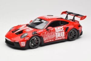 Porsche 911 992 GT3 RS Getspeed Race Taxi Guards Red Minichamps 1:18 110062040 Fém