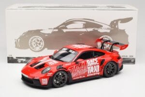 Porsche 911 992 GT3 RS Getspeed Race Taxi Guards Red Minichamps 1:18 110062040 Fém – 8. kép a 8-ből