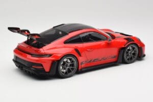 Porsche 911 992 GT3 RS Guards Piros & Ezüst Felnik Weissach Package Minichamps 1:18 153062246 Fém – 2. kép a 6-ből