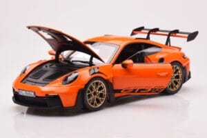 Porsche 911 992 GT3 RS Gulf Narancssárga Norev 1:18 187360 Fém – 2. kép a 8-ből