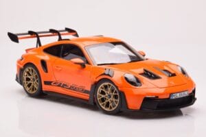 Porsche 911 992 GT3 RS Gulf Narancssárga Norev 1:18 187360 Fém – 6. kép a 8-ből