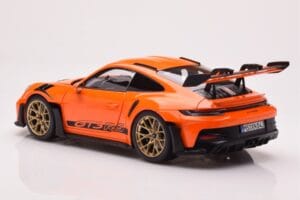 Porsche 911 992 GT3 RS Gulf Narancssárga Norev 1:18 187360 Fém – 7. kép a 8-ből